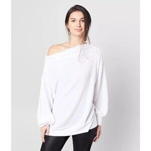 We The Free White Off-the-Shoulder Sweater